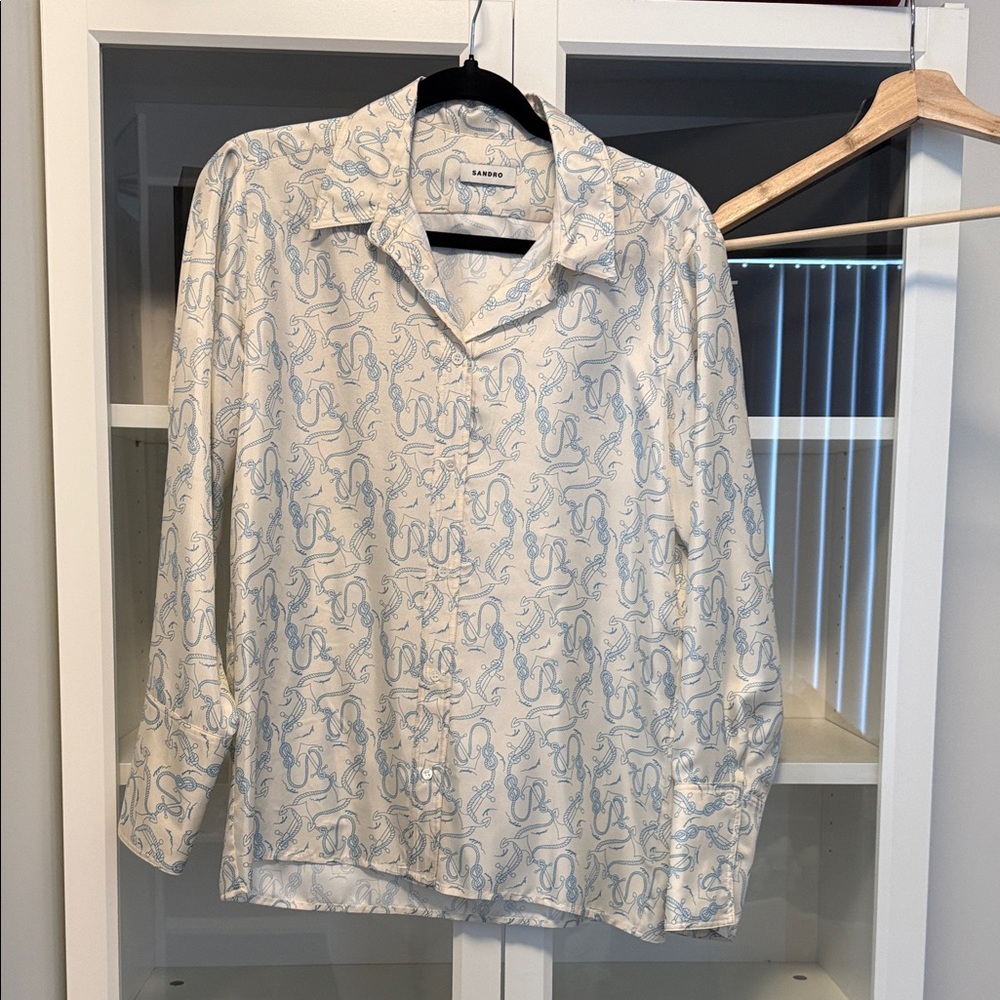 Sandro blouse size 1